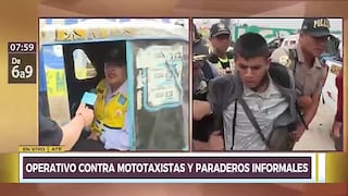 Ate: Mototaxistas se enfrentaron a serenos y policías (VIDEO)