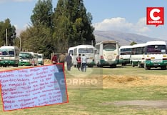 Extorsionadores ponen la mira en el transporte de Huancayo: “les llegó la hora de pagar”