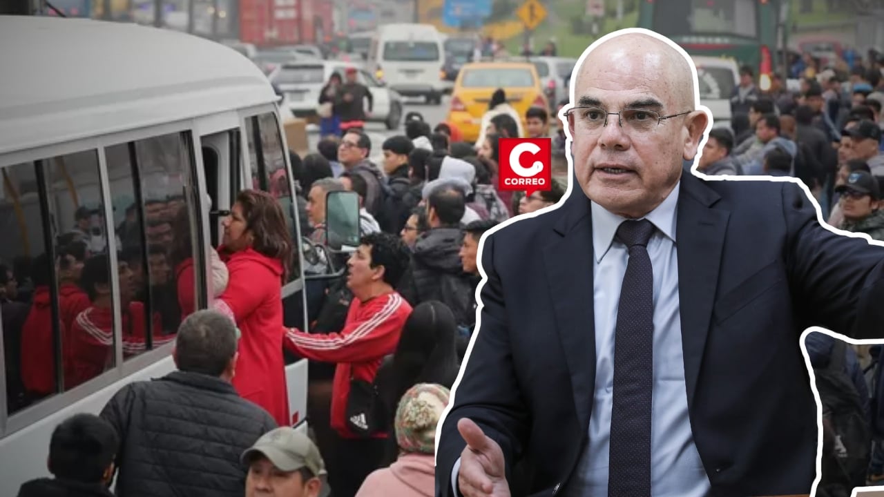 Ernesto Álvarez critica efectividad de próximo paro de transportes: “Hay intereses políticos de por medio”. Composición: Diario Correo.