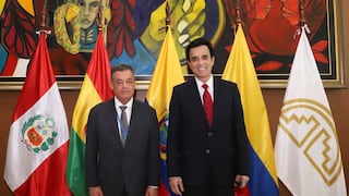 Canciller Carlos Espá llega a Quito para reunión de la Comunidad Andina
