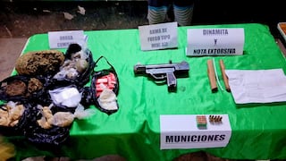 Piura: Intervienen a sujeto con Mini Uzi, droga y papel extorsivo