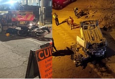 Accidentes de tránsito en la madrugada de este jueves dejaron dos heridos en Arequipa (VIDEO)
