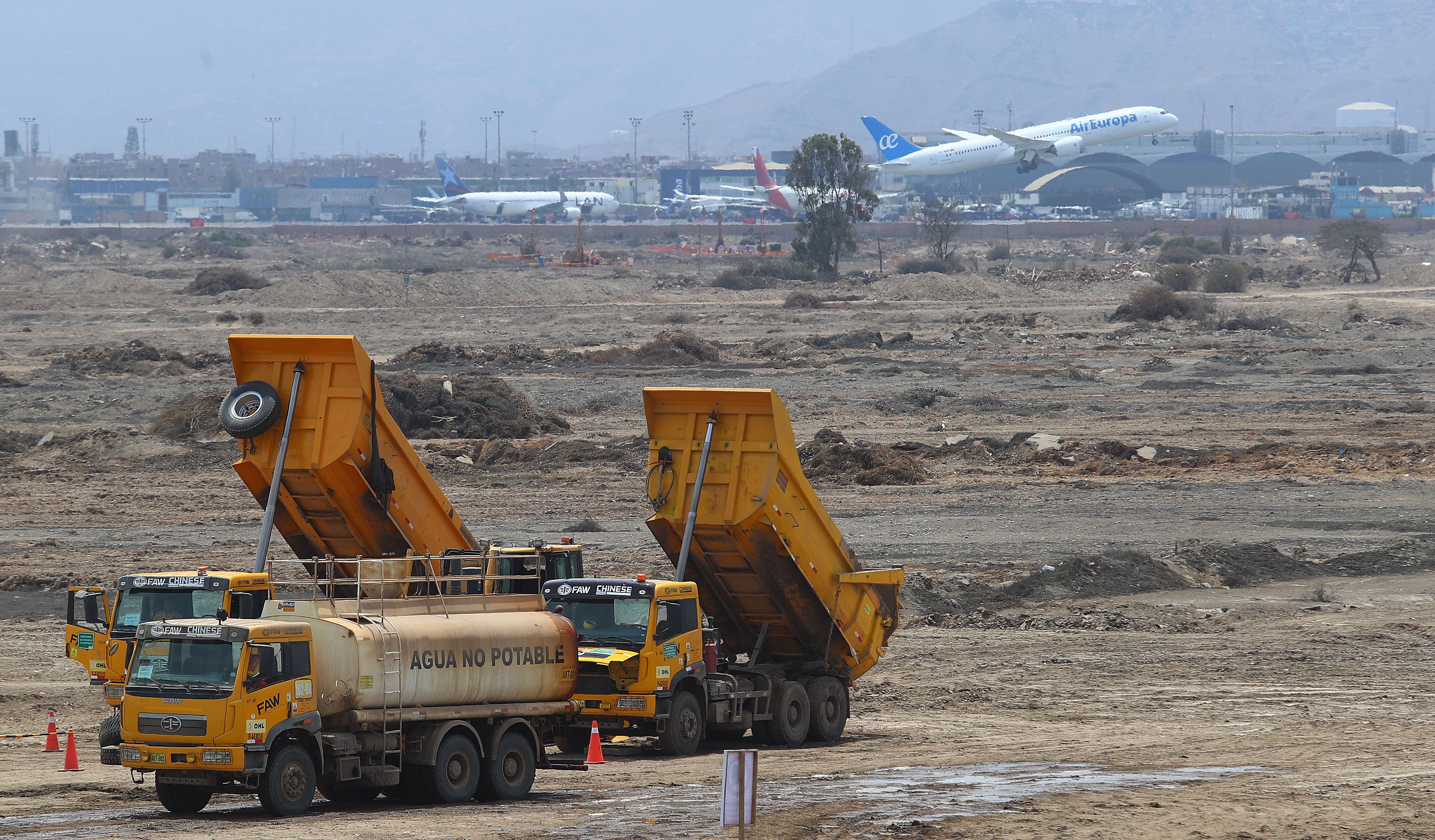 El terreno donde se construye el nuevo aeropuerto Jorge Chávez es similar, en dimensión, al distrito de Miraflores. (Foto: GEC)