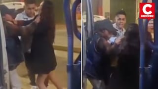 Cobradora y pasajera se agarran a golpes en combi de Huancayo