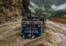 Camión se despista en carretera Leimebamba–Chachapoyas y conductor sale ileso