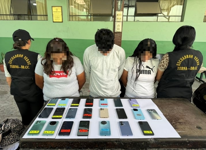 Cae banda delincuencial denominada "Los Cyber Digitales del Cercado", en Arequipa. Foto: PNP.