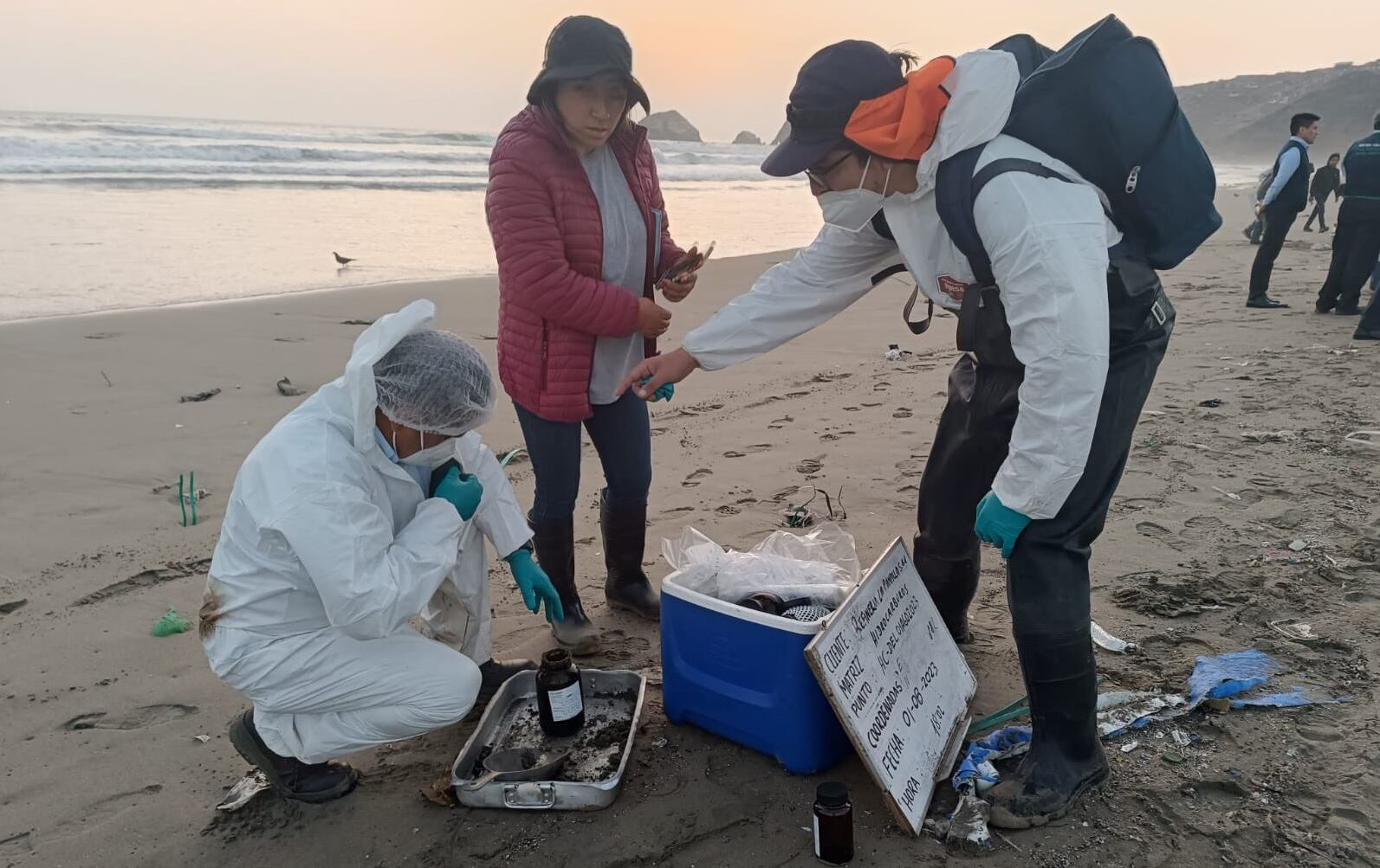 Nuevo derrame de petróleo en Ventanilla. (Foto: Fiscalía)