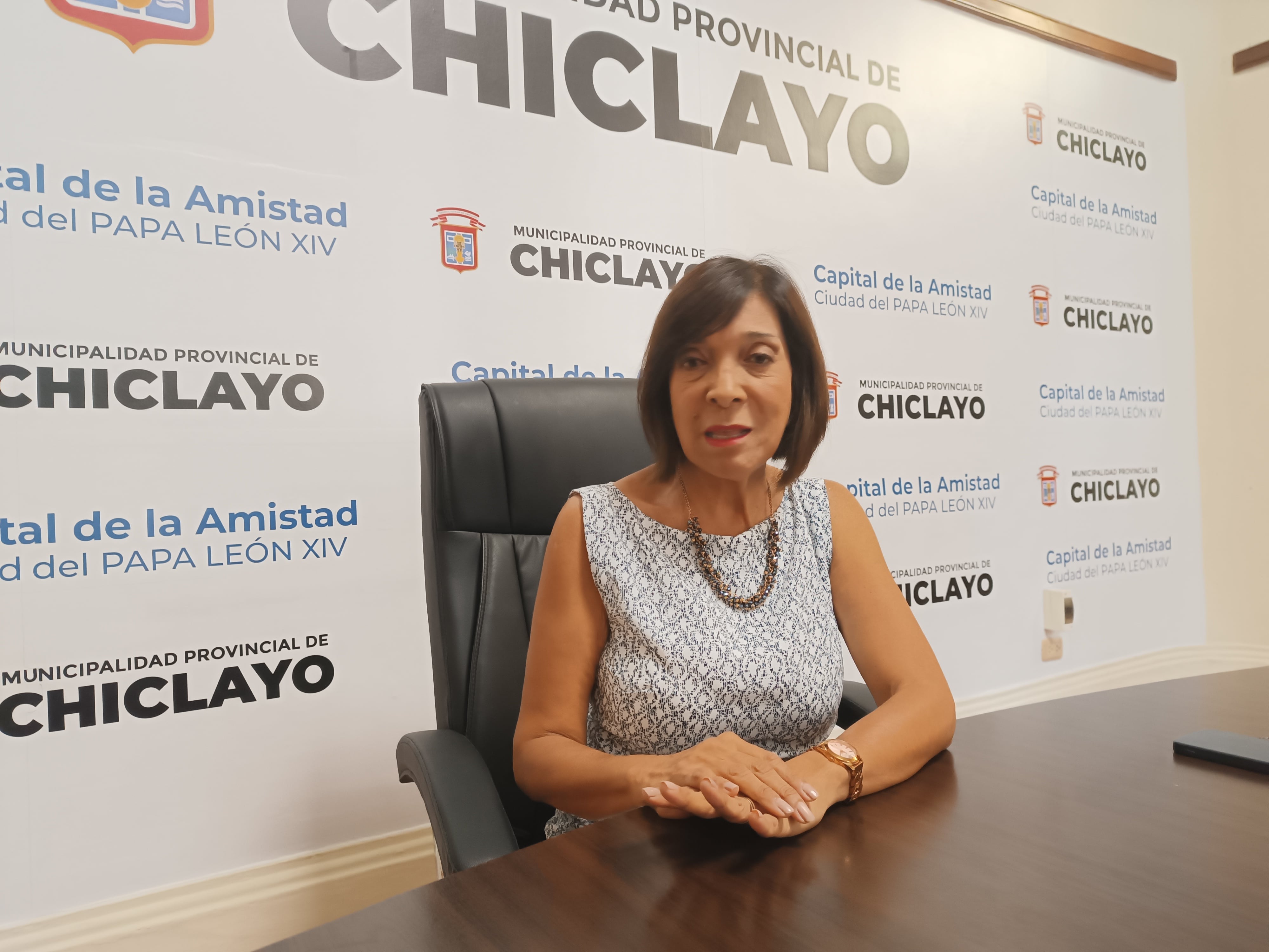 Burgomaestre de Chiclayo se refirió al tema de infraestructura en Chiclayo.