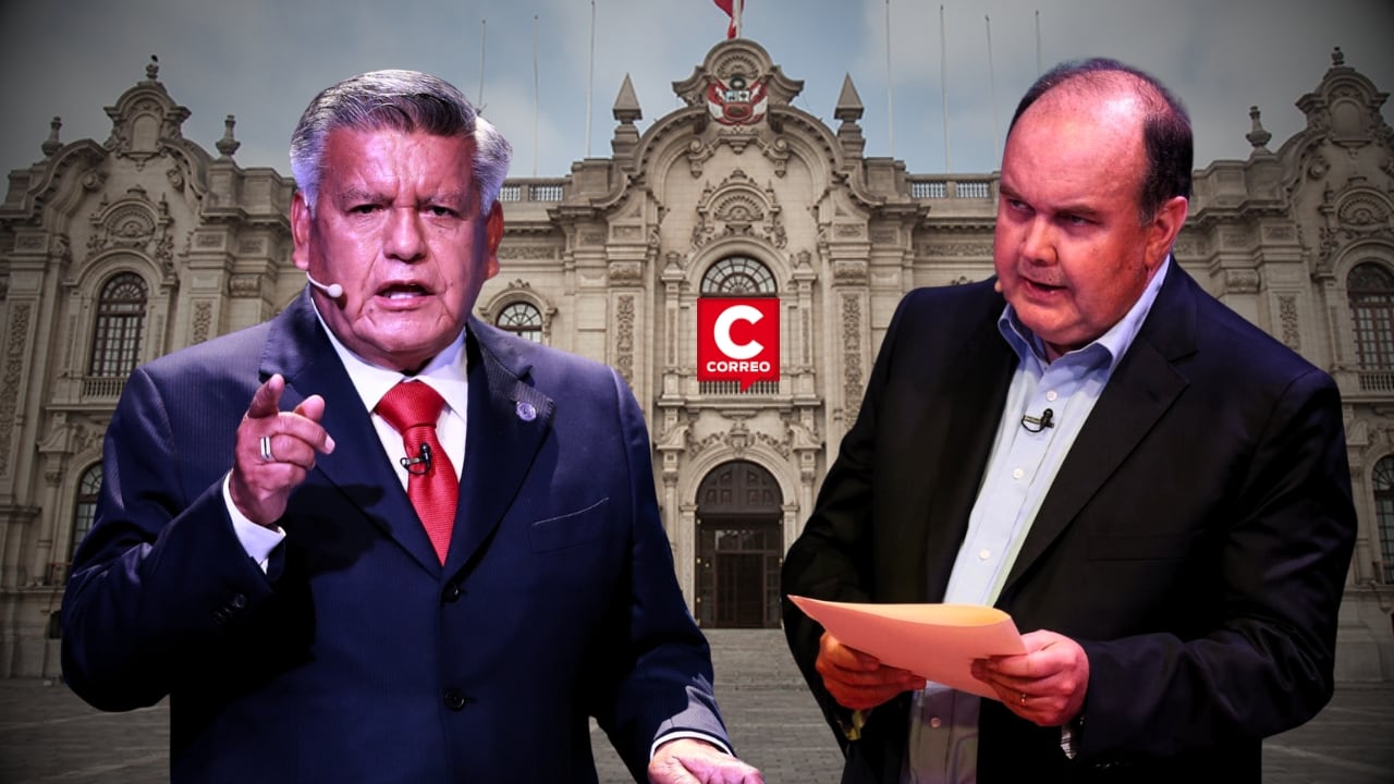 César Acuña ataca a López Aliaga: “No permitiremos que el peor alcalde de Lima sea presidente”. Composición: Diario Correo.