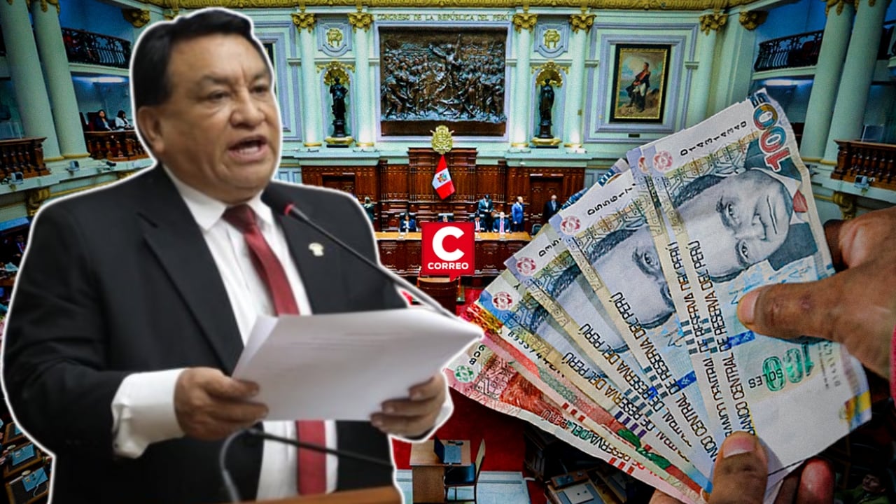 Luna Gálvez plantea recortar presupuesto del Congreso y destinar fondos a PNP y patrulleros. Composición: Diario Correo.