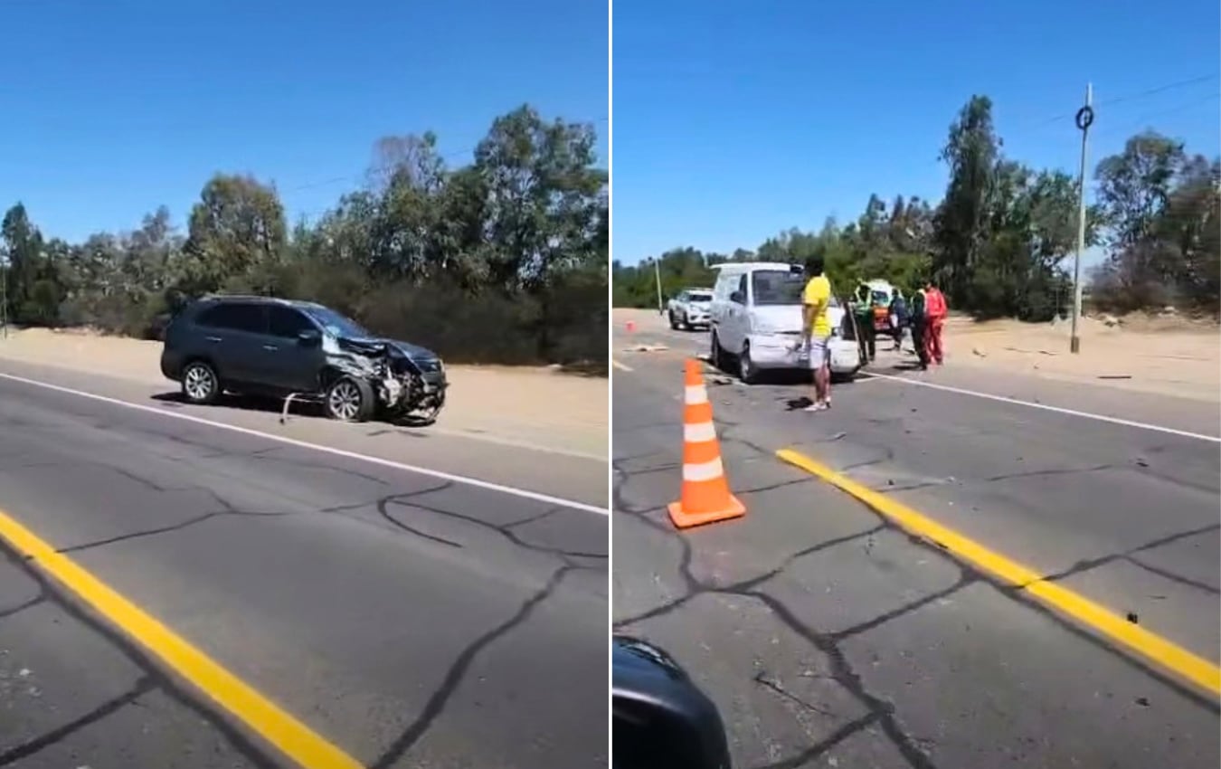 Accidente de tránsito en Majes deja tres heridos. Foto: Captura de video.