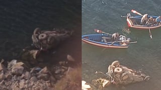 Puno: Dos fallecidos tras el despiste y caída de camioneta al Lago Titicaca