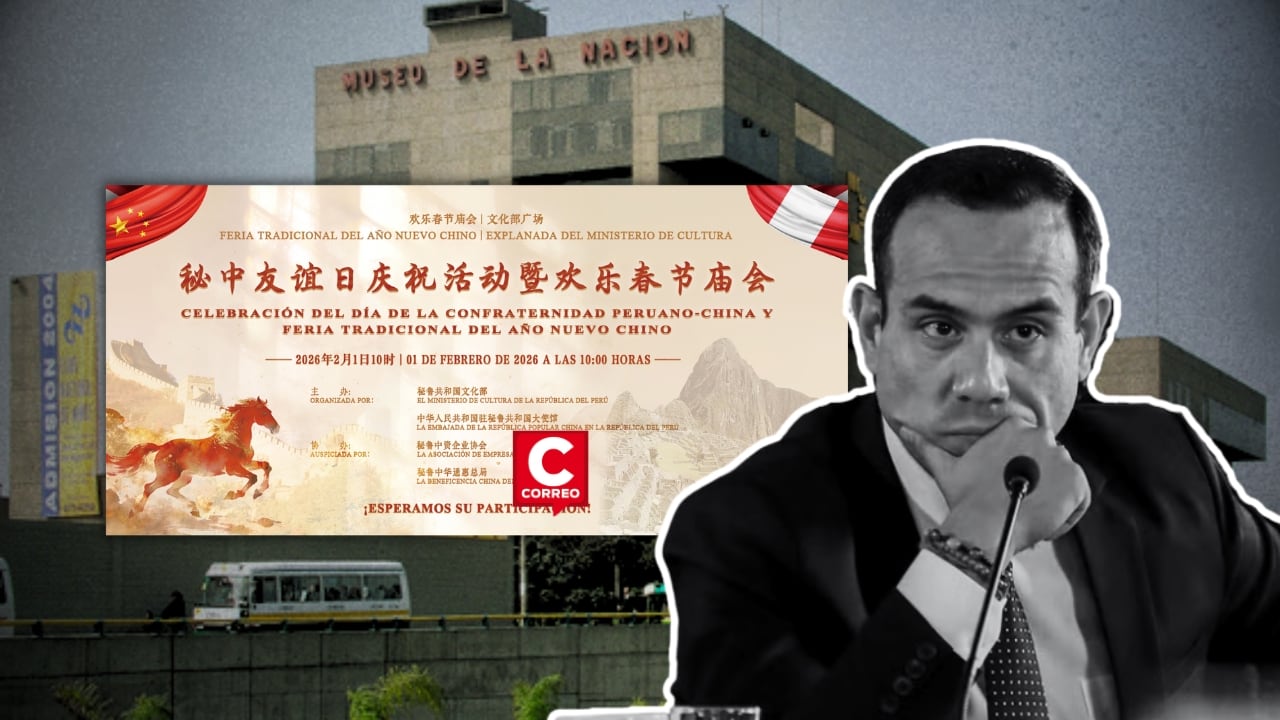 José Jerí no acudió a celebración Perú-China que usó como justificación para reunión con empresario chino. Composición: Diario Correo.