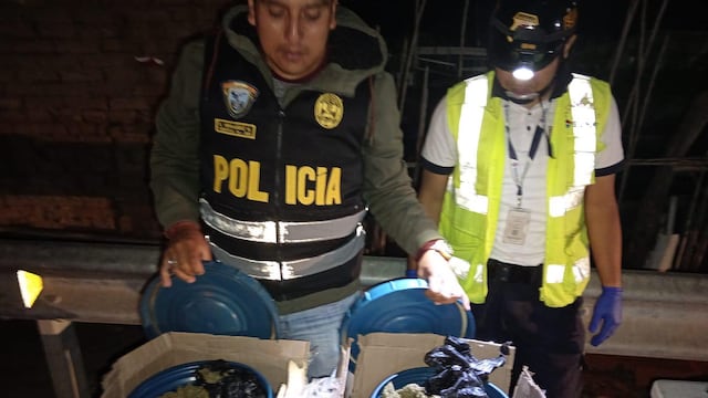 Chiclayo: Hallan 30 kilos de marihuana en encomienda de un bus