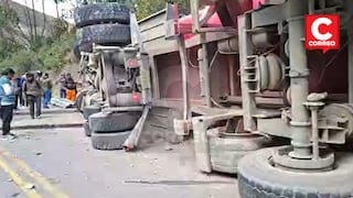 Tragedia en vía Pampas - Huancayo: madre muere en volcadura y su esposo e hija quedan heridos