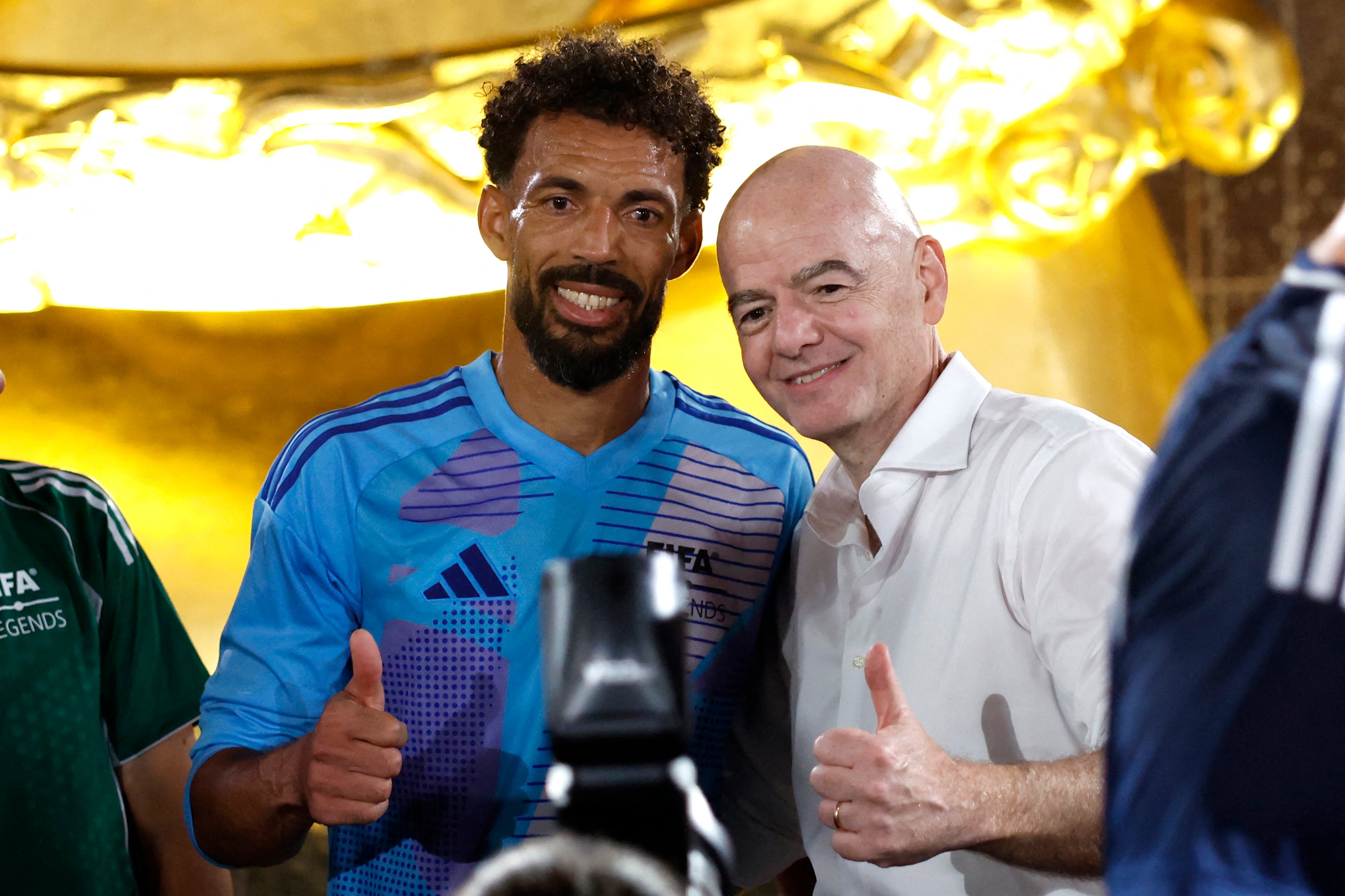Vozinha, el héroe de Cabo Verde, brilló en la Copa de Leyendas junto a grandes ídolos del fútbol mundial 2026. (Photo by kena betancur / AFP)