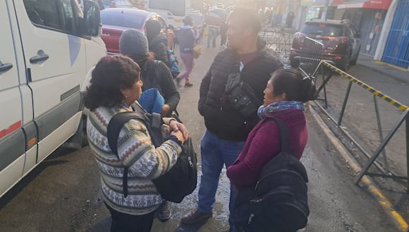 Mujeres fueron detenidas cerca al terminal terrestre de Arequipa. (Foto: GEC)