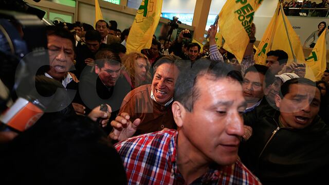 La "portátil" de Alejandro Toledo a su llegada a Lima (FOTOS)