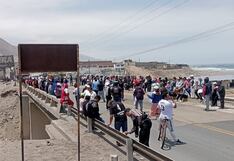 Paro de pescadores artesanales: Vehículos varados por protestas en la carretera Panamericana Sur