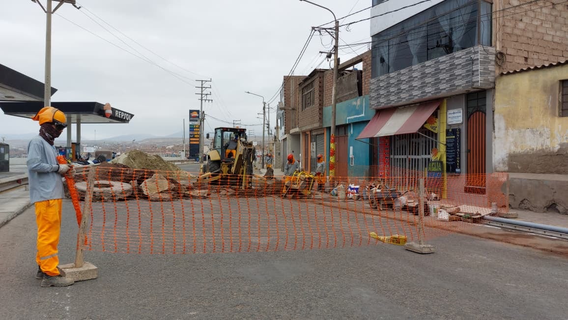 Cerrarán un tramo de la Panamericana Sur en Chala por obras de agua y alcantarillado