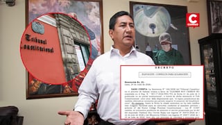 Juez declara inejecutable fallo del TC sobre prisión preventiva de Vladimir Cerrón