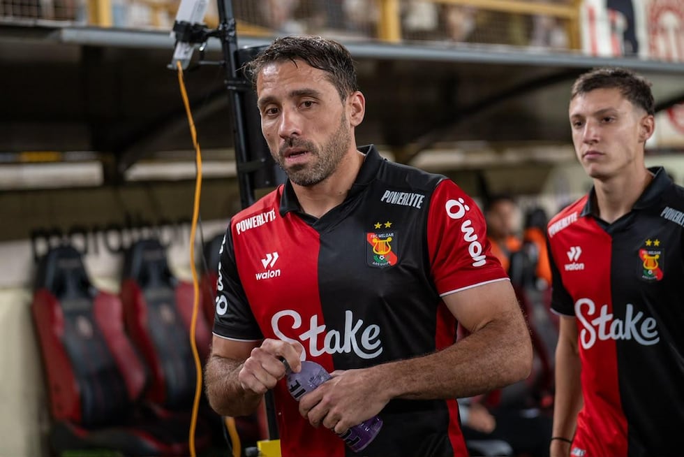 Cristian Bordachar, del FBC Melgar, que empató 2-2 ante Universitario de Deportes, por la fecha 11 del Torneo Clausura de la Liga 1. Foto: Paloma del Solar/ GEC.