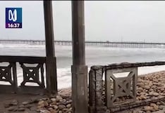 Oleaje anómalo destruye parte del Malecón Grau y daña muelle histórico en la costa norte del Perú