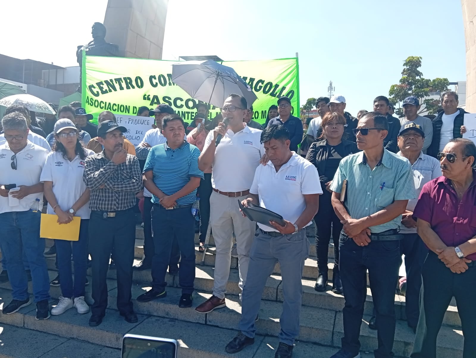 En el Centro Cívico de Tacna se expresaron en contra del Decreto Supremo 094-2026. (Foto: Adrian Apaza)