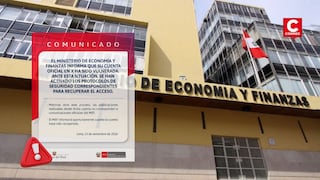 Ministerio de Economía alerta que su cuenta en X fue vulnerada y pide verificar información antes de compartirla