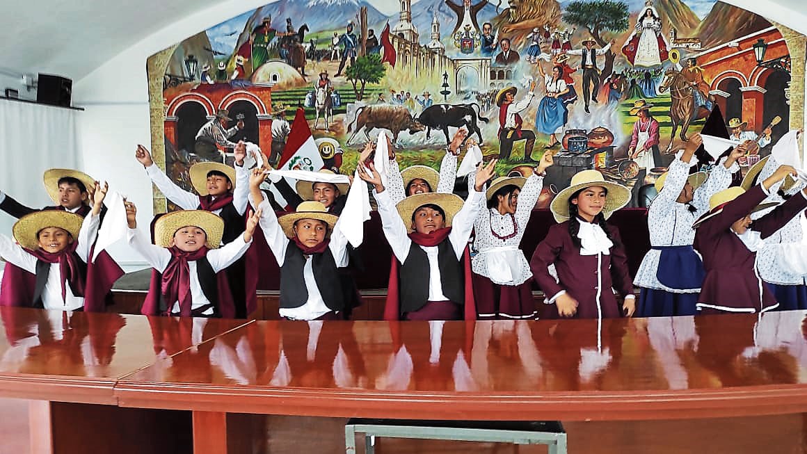Agradecieron al pueblo arequipeño (Foto: Nelly Hancco)