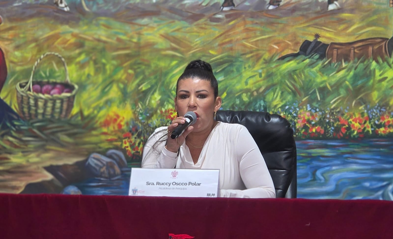 Ruccy Oscco, alcaldesa provincial de Arequipa (Foto: Omar Cruz/@photo.gec)