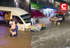 Huancayo sufre inundación por torrencial lluvia que cayó durante horas (VIDEO)