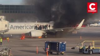 Incendio en avión de American Airlines en Denver genera evacuación de emergencia