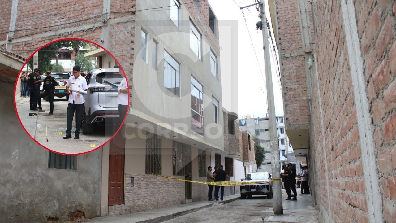 Delincuentes dispararon a su víctima cuando se encontraba en su vehículo en compañía de su niña, a quien iba a llevar al jardín. Vecinos indicaron que escucharon unos 20 disparos./ Foto: Johnny Aurazo