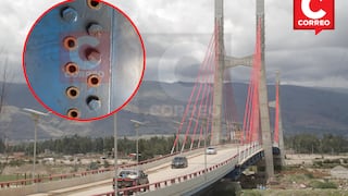 Riesgo latente en puente Comuneros I de Huancayo por robo de pernos