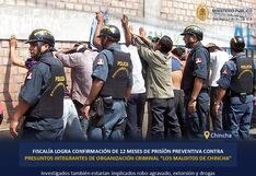 Confirman prisión preventiva contra doce integrantes de “Los Malditos de Chincha”