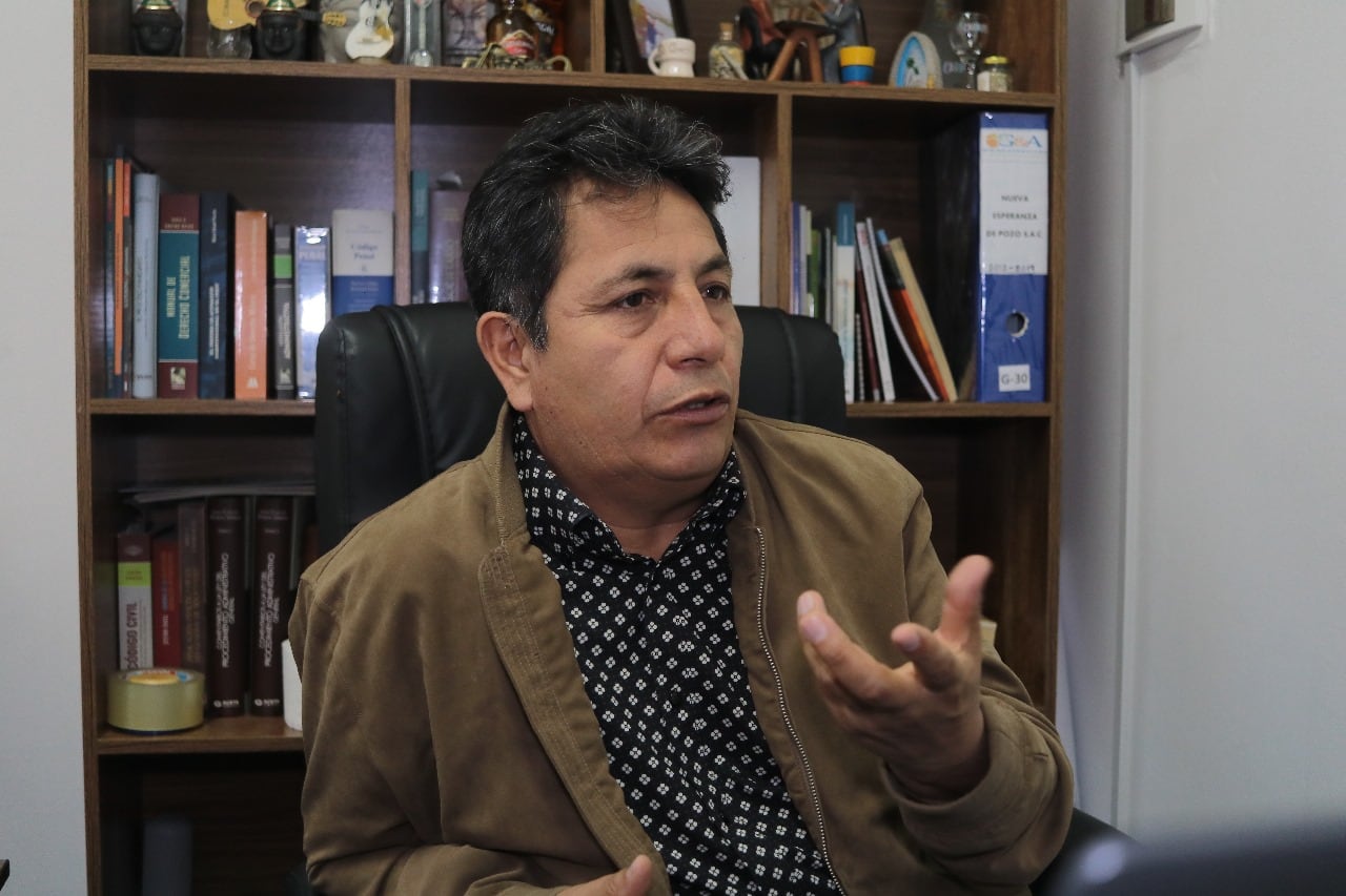 Nilson Flores Suárez, vocero de la Federación de Mineros Artesanales de Arequipa. Foto: FMAA