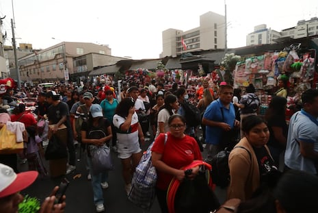 Cientos de personas concurren a Mesa Redonda para realizar compras navideñas (FOTOS)