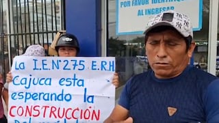 Nasca: padres de familia de jardín de Cajuca protestan por aula prometida hace más de una década