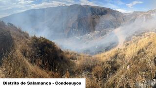 Incendios afectaron la vegetación de tres provincias de Arequipa