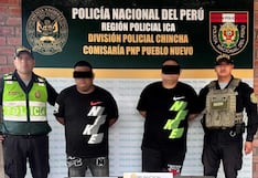 Chincha: intervienen a presuntos integrantes de la banda “Los gatilleros de León”