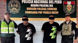 Chincha: intervienen a presuntos integrantes de la banda “Los gatilleros de León”