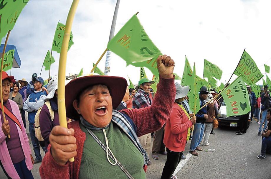 Protestas en el valle de Tambo. Foto: GEC