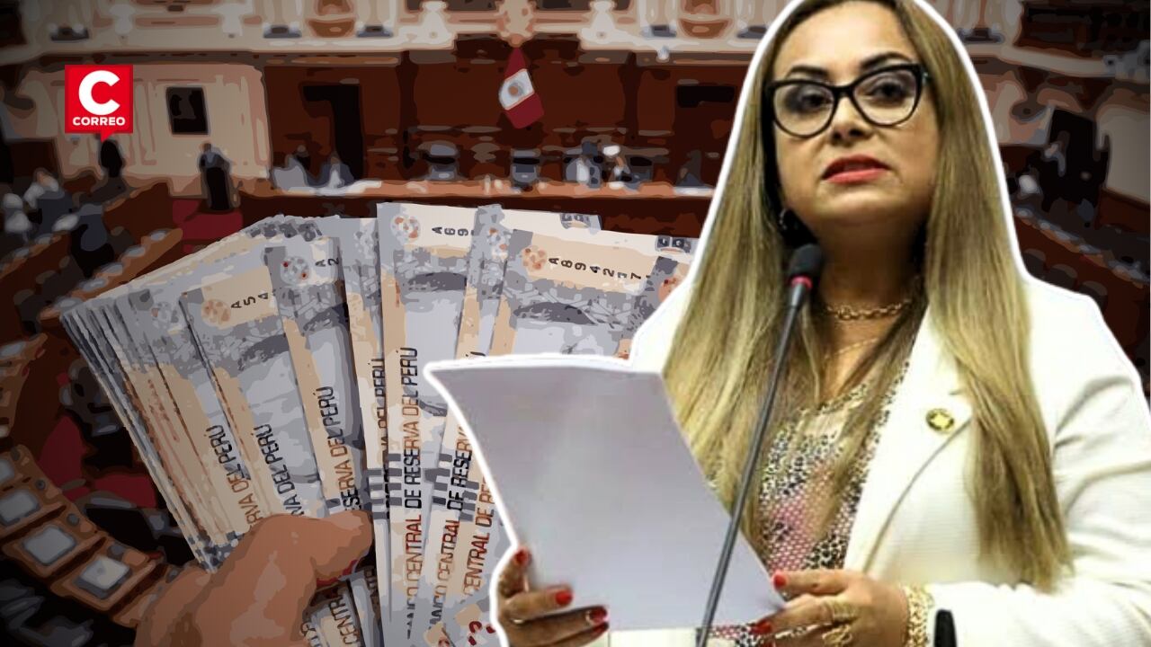 Nilza Chacón asegura que Congreso mantendrá política de austeridad tras críticas por millonarios bonos. Composición: Diario Correo.