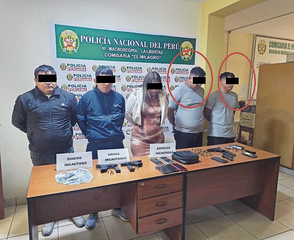 Detectives recogieron a presunto hampón en El Milagro y lo llevaban en un patrullero hasta el distrito de El Provenir.