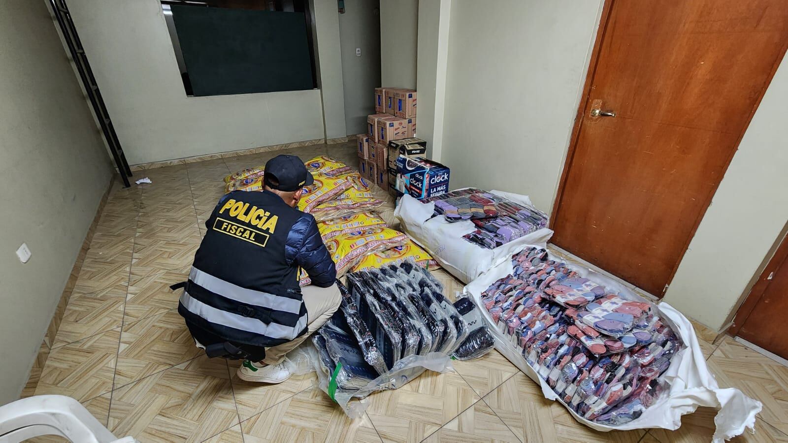 Productos incautados en intervención. (Foto: GEC)