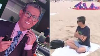 Erick Osores es troleado tras llevar toalla de hotel a playa de Barcelona (VIDEO) 
