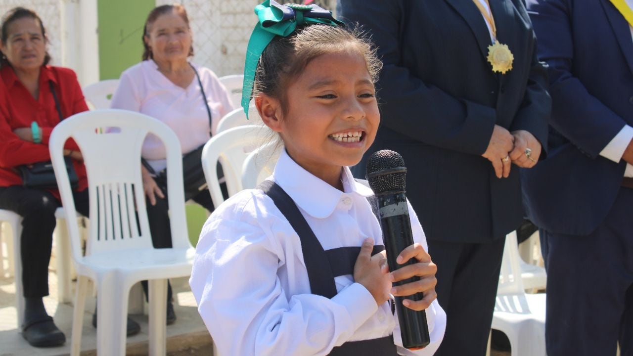 Acto cívico se desarrolló en el centro poblado Macabí Bajo, en el distrito de Paiján.