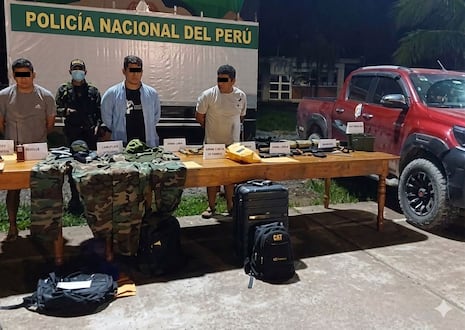 Sujetos compraban armas con licencia para custodiar traslado de droga en Satipo