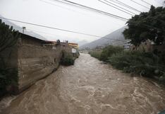 Río Rímac presenta aumento del caudal tras lluvias en la sierra